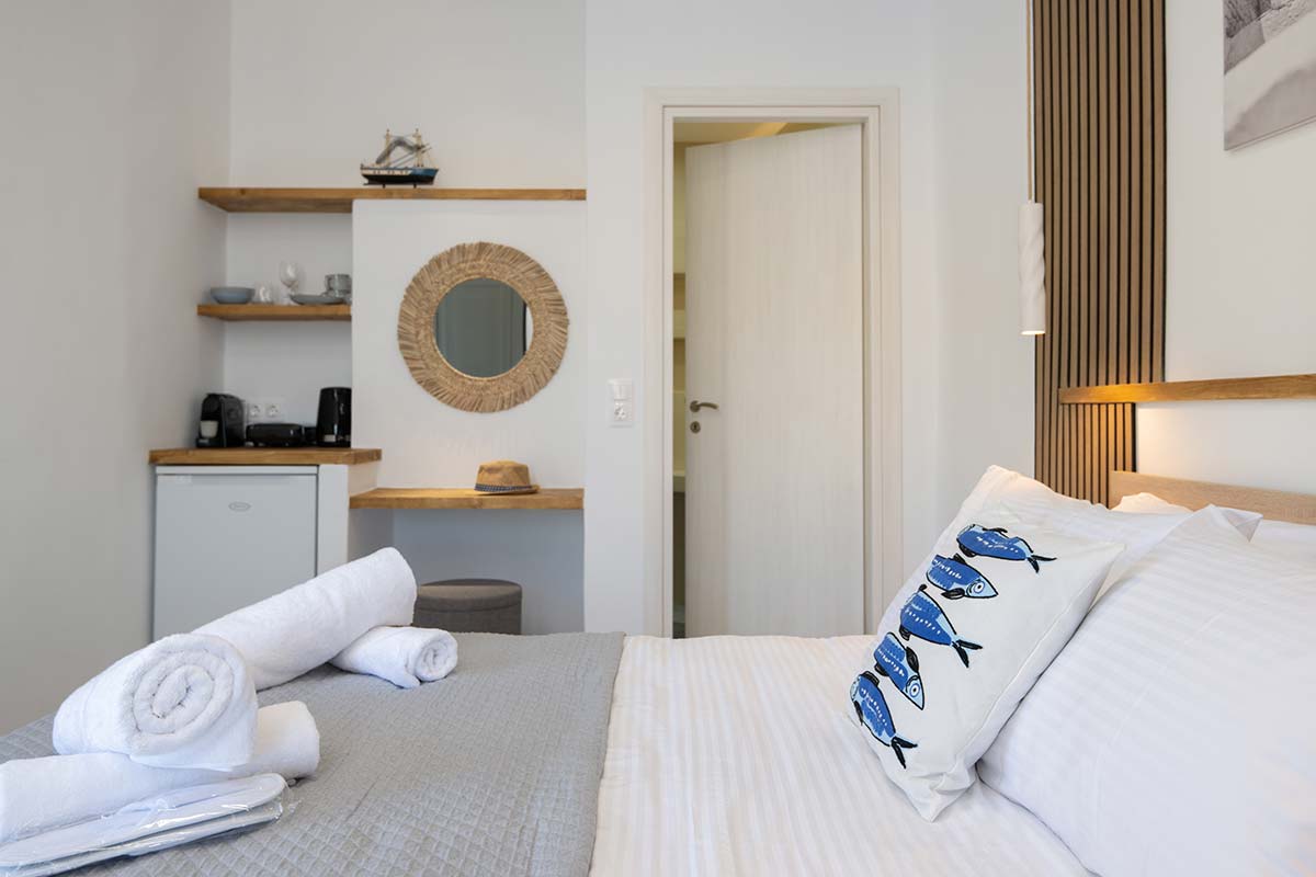 Appartement avec lit double à Metallia Apartments