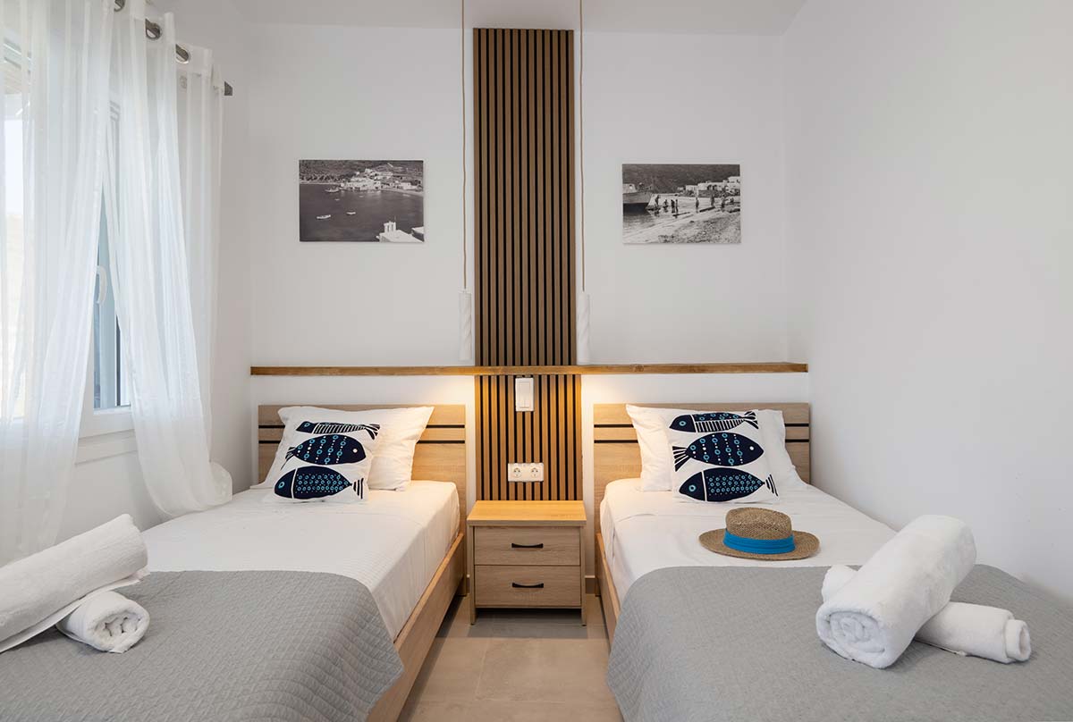 Second espace nuit avec lits simples