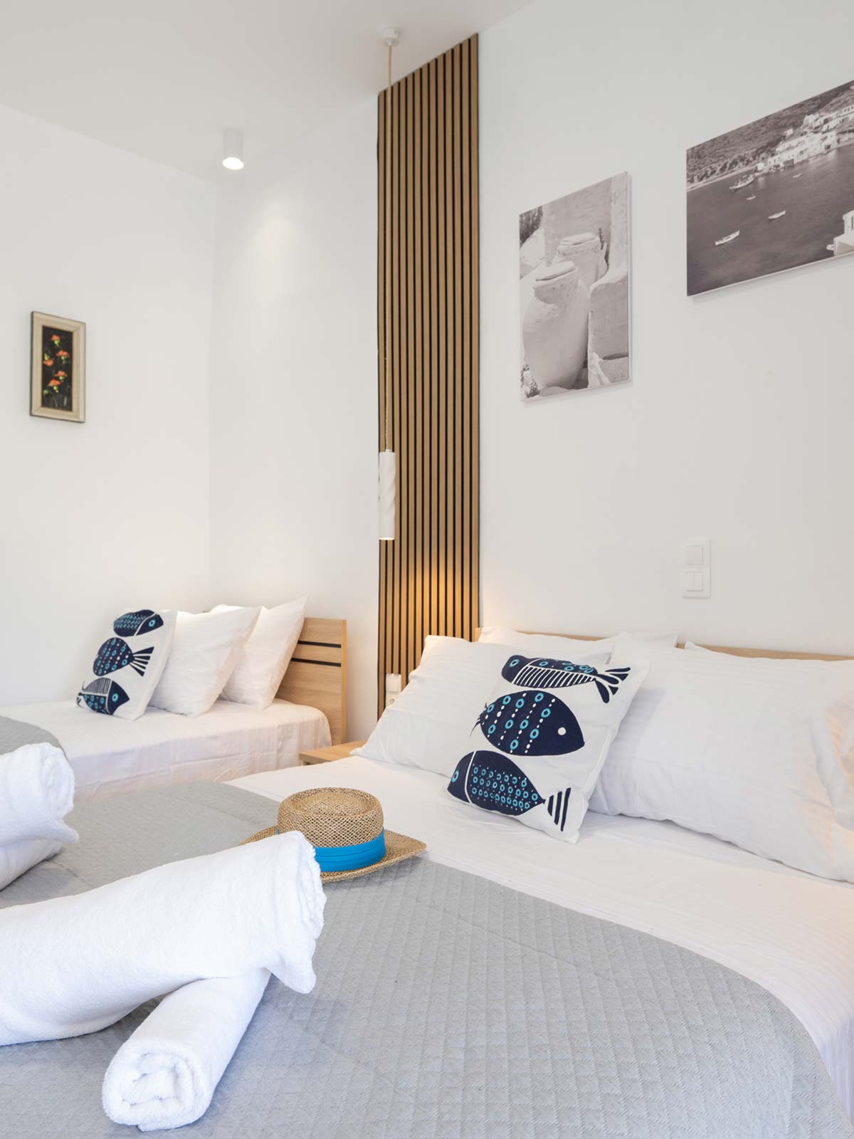 Metallia Apartments à Faros, Sifnos - Appartement avec lit double et lit simple