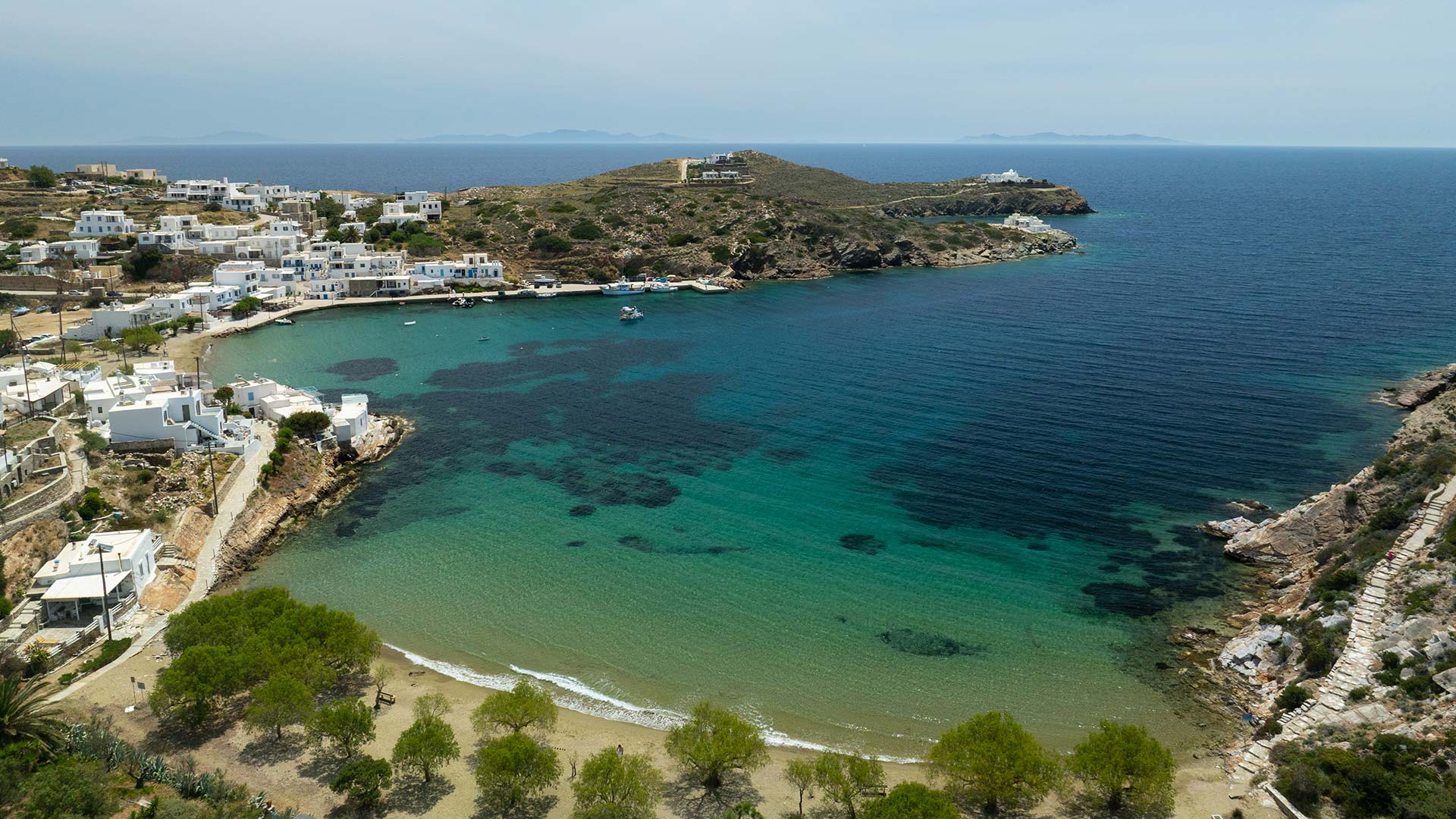 Vue panoramique sur la baie de Faros