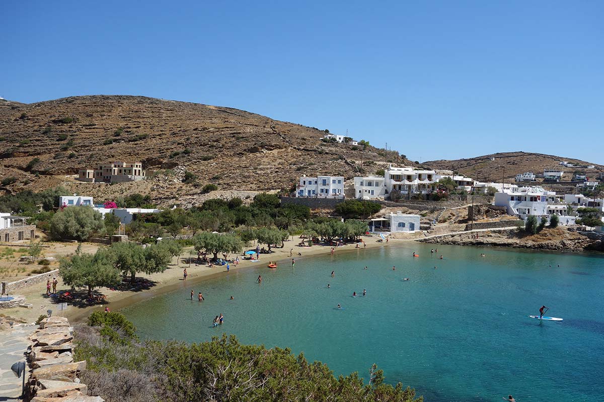 Plage de Glyfo à Faros